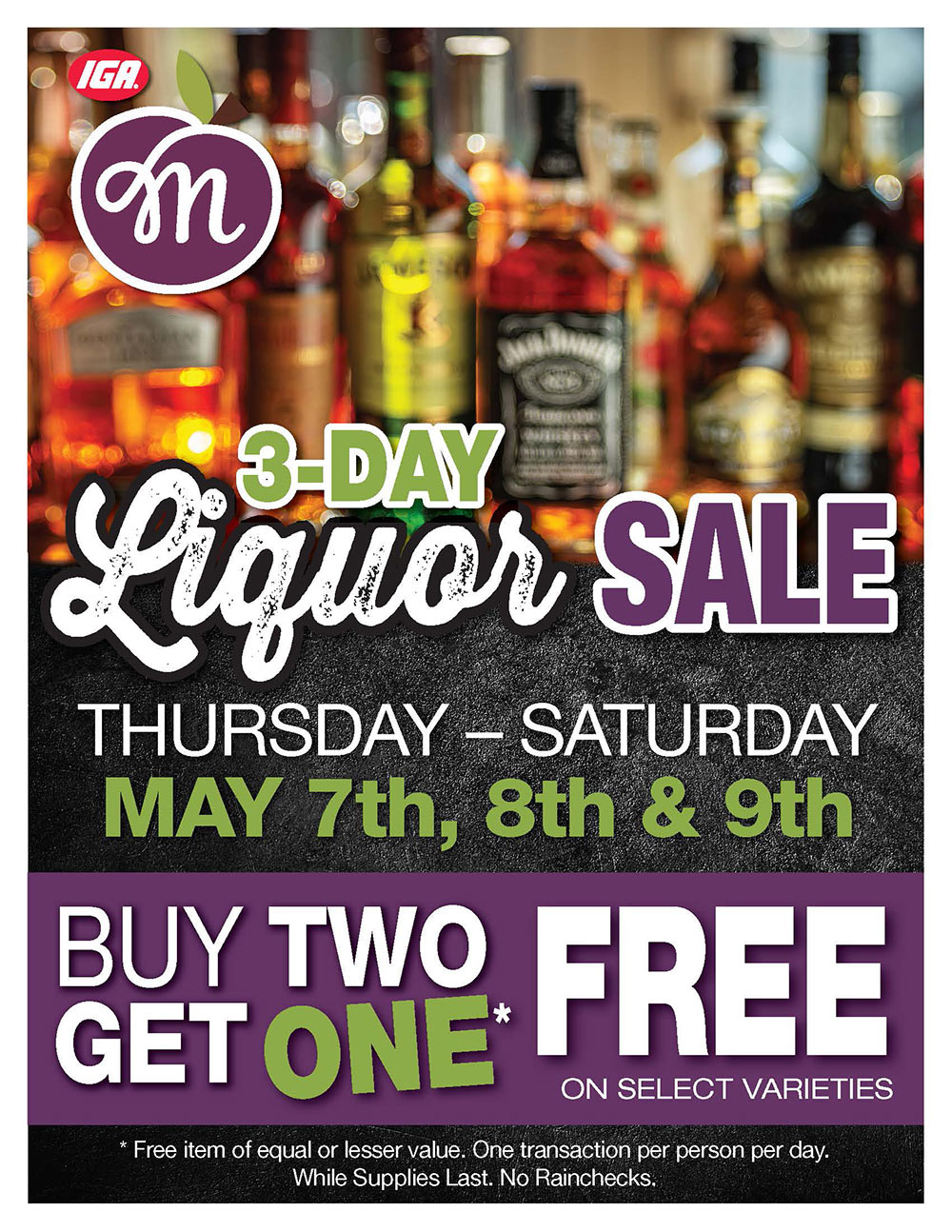 maurers liquor sale may 2026